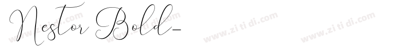 Nestor Bold字体转换